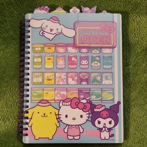 Hello Kitty Snack Shop Spiral Bound 5×7 in Tabbed Journal